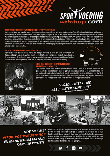 sport voedingwebshop layout opmaak