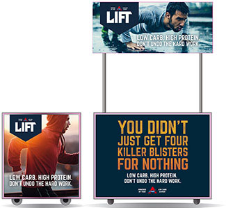 balie sport voeding lift fitness design marketing