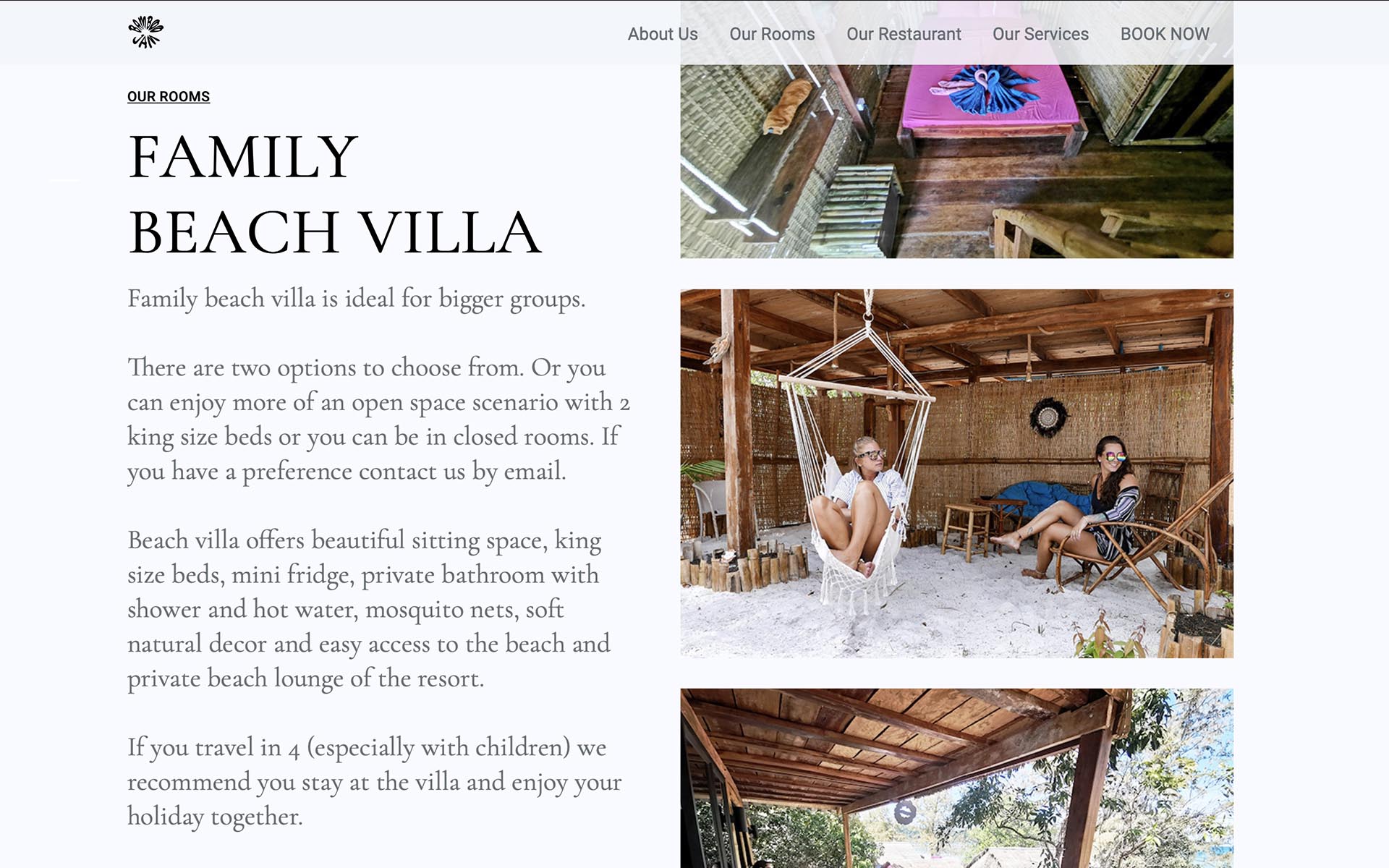 website hosting bamboojam resort development