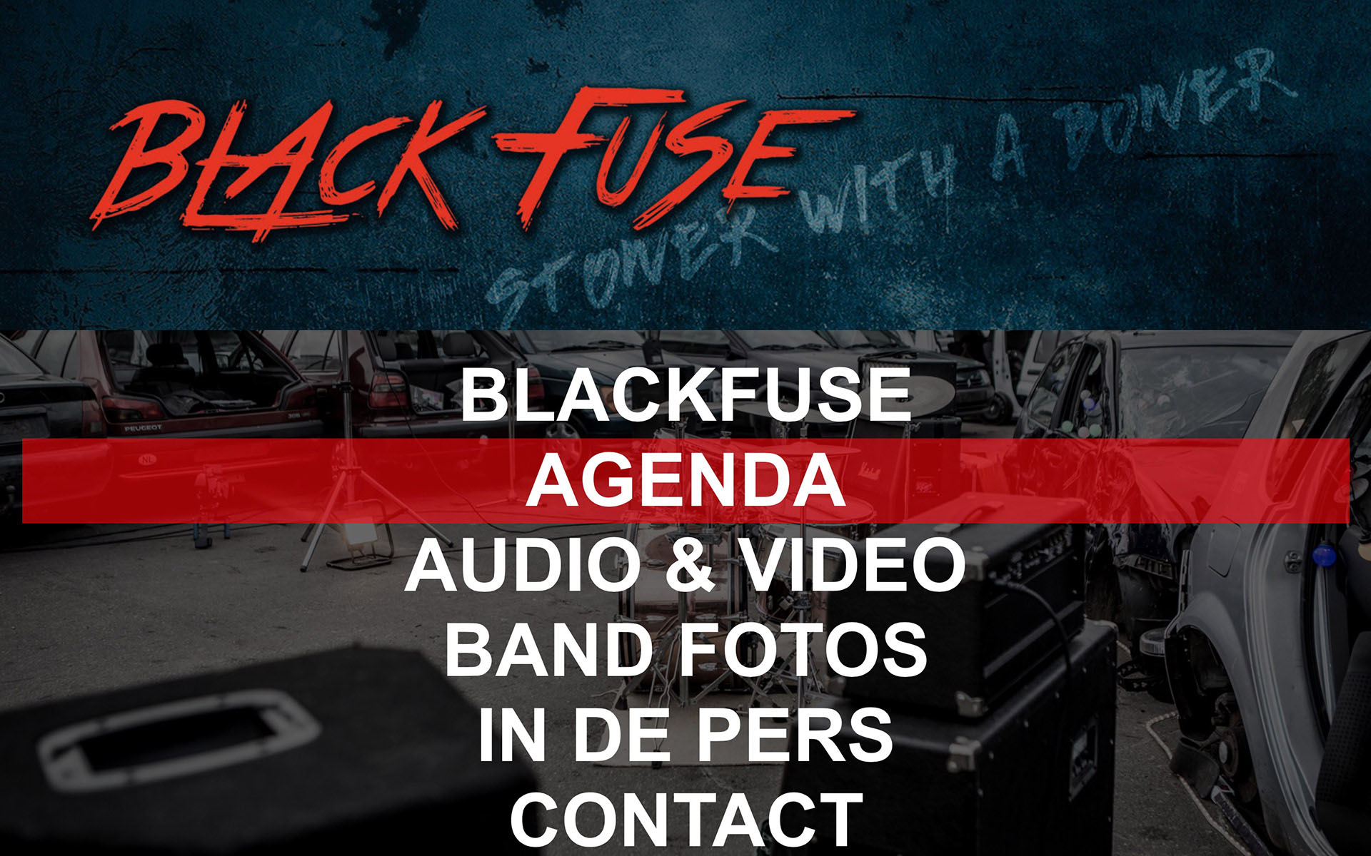 blackfuse music band website parallax design hosting