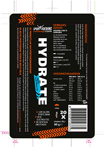 product packaging design energy gel pouch